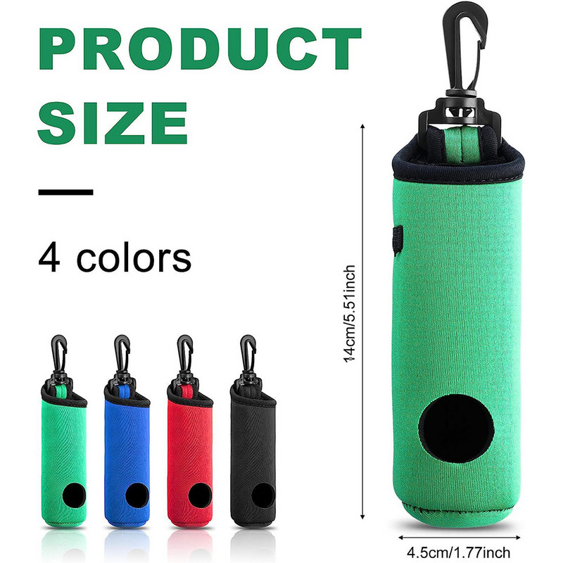 Θήκη για μπάλα του γκολφ Νεοπρένιο Θήκη για τσάντα μεταφοράς για ζώνη γκολφ Δώρα Αξεσουάρ για γυναίκες άντρες 21cm/8,27"