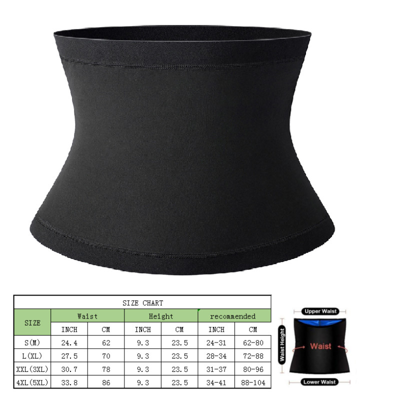 S-5XL Σάουνα περικοπής μέσης Belly Wrap Workout Sweat Band Κοιλιακό γυμναστήριο Weight Loss Body Shaper Tummy Control Ζώνη αδυνατίσματος