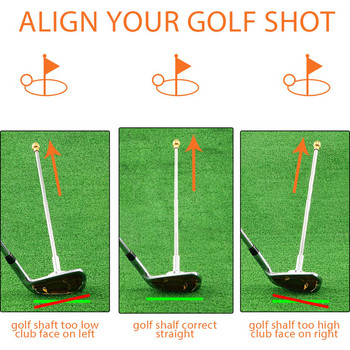 Инструмент за магнитно подравняване на голф Посока за голф прът Подравняване на стика за голф Помощ за визуализиране на инструмент за обучение на голф за тренировки по голф