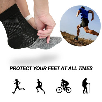 Πόδι άγγελος κατά της κούρασης μανίκι συμπίεσης ποδιού Υποστήριξη αστραγάλου Κύκλος τρεξίματος Αθλητικές κάλτσες μπάσκετ Ανδρικές κάλτσες αστραγάλου εξωτερικού χώρου