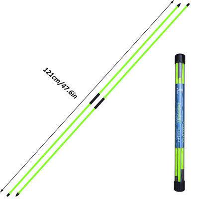 Klaaskiust golfijoonduspulk kolmest osast kokkuklapitava suuna indikaator Rodi õppijate treeningtööriistade tarvikud punased