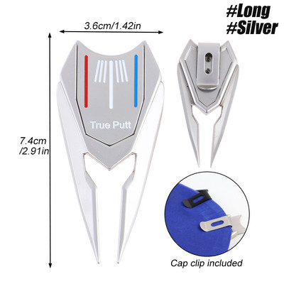 Golf Divot javítási útdíj mágneses háromsoros célzólabda markerrel. Szép ajándék