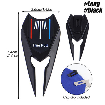 Golf Divot javítási útdíj mágneses háromsoros célzólabda markerrel. Szép ajándék