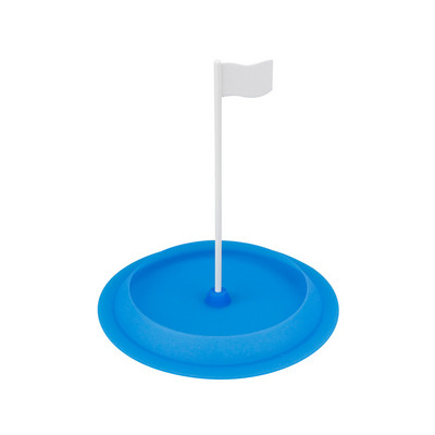 Golfa treniņu bedrīšu liešanas kauss visu virzienu mīksta gumija ar baltu mērķa karogu Golf Hole Cup zili zaļi un sarkani treniņu palīglīdzekļi