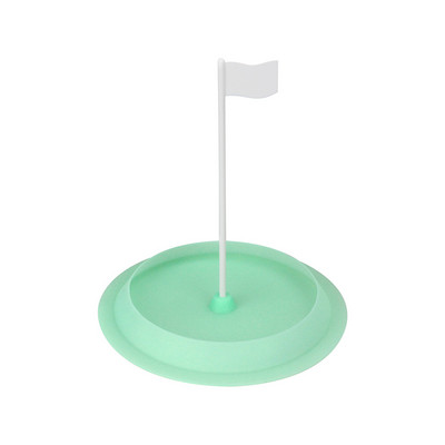 Golfa treniņu bedrīšu liešanas kauss visu virzienu mīksta gumija ar baltu mērķa karogu Golf Hole Cup zili zaļi un sarkani treniņu palīglīdzekļi