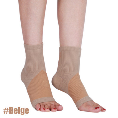 1paar pahkluu traksidega kompressioonhülss naistele meestele, jalatugi neuropaatiavalu, Achilleuse kõõlusepõletiku ja plantaarfastsiidi leevendamiseks