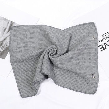 Микрофибърна памучна кърпа за голф с кука с карабинер Почиства стикове Хавлиена кърпа за голф Топки Кърпи за почистване на ръце 3050 см