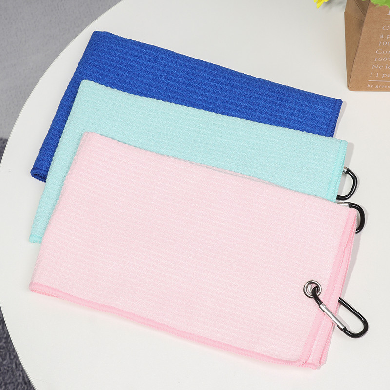 Mikrokiust puuvillane golfirätik karabiinikonksuga puhastab golfikepid golfirätikupallid käte puhastusrätikud 3050 cm