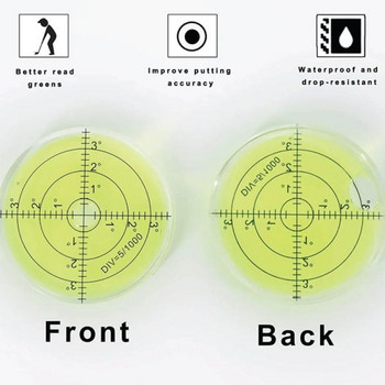 Pro Putt Green Reader Poratble Golf Putting Tool For Golfer Golf Ball Marker High Precision Level Aid Аксесоари за голф