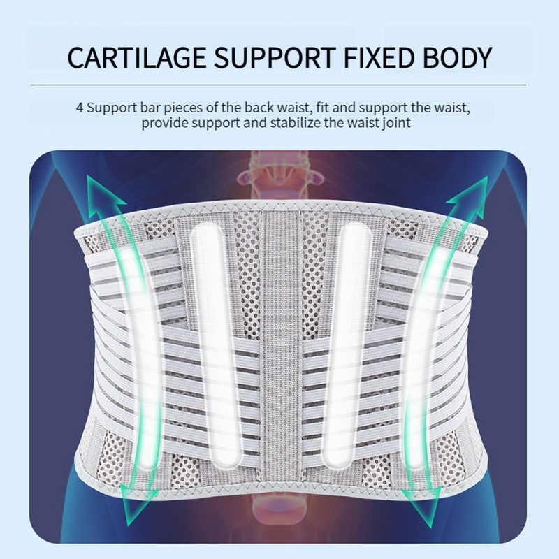 Nimme toetav vöörihm Terviseteraapia Hingav selja lülisamba tugikorsett ketta herniatsiooni jaoks Valu leevendamine Mehed Naised