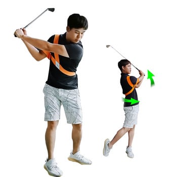 Golf Swing Trainer Golf Swing Strap Корекция на позата за голф Коректор за голф Swing Консумативи за тренировки по голф за мъже, жени, начинаещи