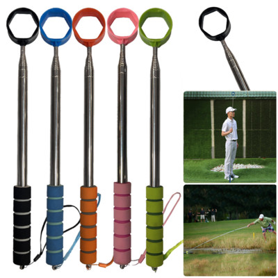 Instrument de ridicare a mingii de golf de 8,86 ft. Culegere de minge de golf telescopic, cu mâner anti-alunecare, extensibil pentru minge de golf.