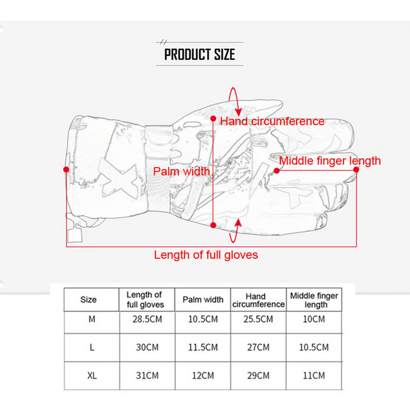 Mănuși de schi profesionale, cu ecran tactil, fleece, iarnă, calde, pentru snowboard, ultraușoare, impermeabile, pentru motociclete, pentru zăpadă.