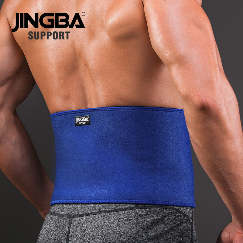 JINGBA SUPPORT Profesionāls regulējams vidukļa trimmeris Slim fit vēdera jostasvietas sviedru josta Vidukļa muguras atbalsta josta Fitness