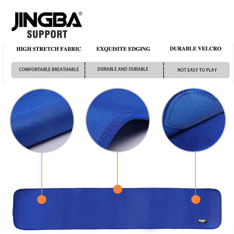 JINGBA SUPPORT Profesionāls regulējams vidukļa trimmeris Slim fit vēdera jostasvietas sviedru josta Vidukļa muguras atbalsta josta Fitness