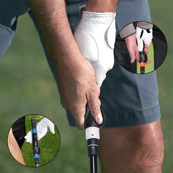 Golf Grip Trainer Attachment Swing Trainer Golf Gesture Alignment Training Помощни средства Голф Swing Trainer за жени Мъже Beginner Exerci