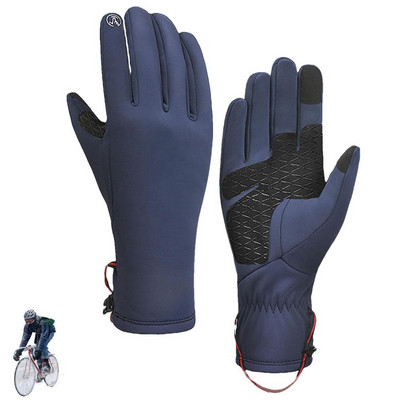 Talvised veekindlad rattakindad välispordiks jooksmiseks mootorrattaks suusatamiseks puutetundliku ekraaniga kindad libisemiskindlad soojad mägirattakindad