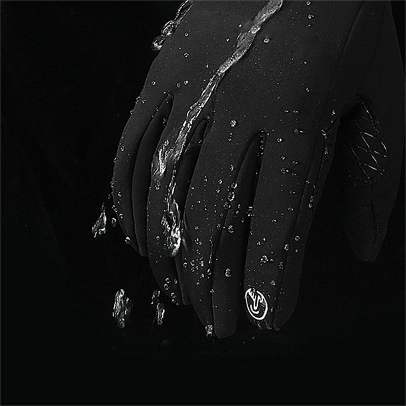 Talvised veekindlad rattakindad välispordiks jooksmiseks mootorrattaks suusatamiseks puutetundliku ekraaniga kindad libisemiskindlad soojad mägirattakindad