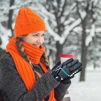 Θερμικά γάντια Θερμαινόμενα γάντια αφής Γάντια Camping Hand Warmers Επαναφορτιζόμενη μπαταρία Αδιάβροχα χειμερινά γάντια για άνδρες γυναίκες 3