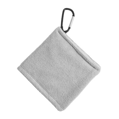 Πετσέτα για μπάλα του γκολφ με κλιπ Μικρά αξεσουάρ γκολφ 5,5 x 5,5 ιντσών Πετσέτα καθαρισμού μπάλας του γκολφ Πανί αξεσουάρ γκολφ Δώρο γκολφ