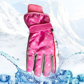 Παιδικά γάντια σκι 5-8 ετών για αγόρια κορίτσια Χειμερινό αδιάβροχο παχύρρευστο βελούδο θερμαινόμενο χριστουγεννιάτικο γάντι χόκεϊ επί πάγου