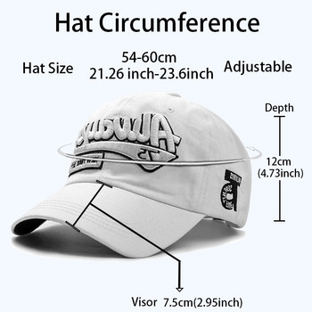 2023 Νέο υπαίθριο βαμβακερό καπέλο γκολφ για γυναίκες Μόδα Casual ρετρό κέντημα Ανδρικό καπέλο αθλητικό καπέλο χιπ χοπ ριμπάουντ