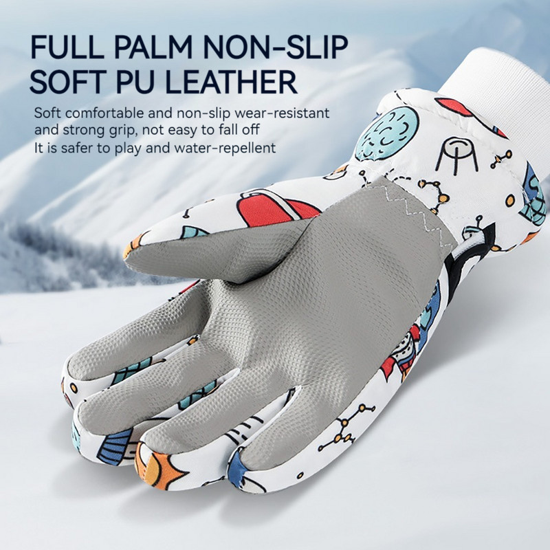 LOOGDEEL Talvine Soe Suusakindad Laste Puuteekraan Veekindel tuulekindel Jalgrattasõit Lumelaud Suusad Sport Labakindad Tüdrukud Poisid