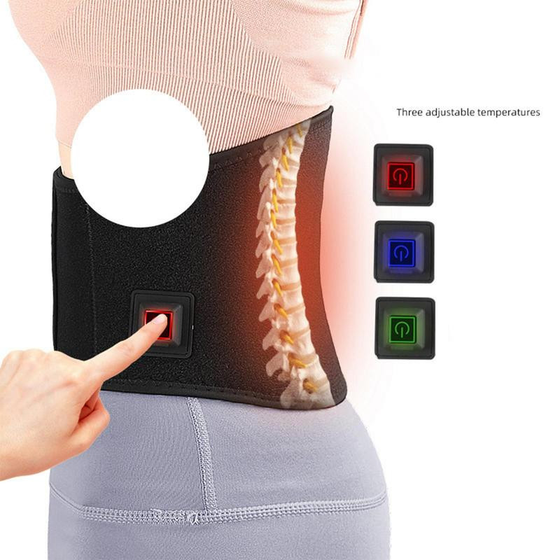 Elektriline soojenduspadi seljavalu jaoks Soojusteraapia Kuumus Kõhumähis Vöö Infrapuna Vibratsioon Kuum Kompress Taljevalu leevendav vöö