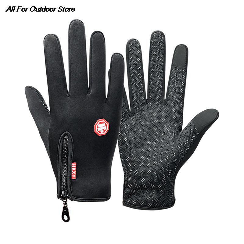 Talvised Naised Meeste Kindad Puutetundlikud Külma Veekindlad Mootorrattakindad Meeste Õuespordi Soojad Termofliisist Jooksususakindad