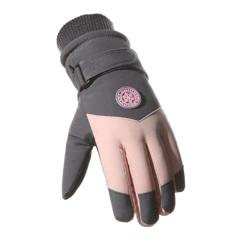 CyeeLife Winter Warm Full Fingers Ūdensizturīgs Riteņbraukšana Āra Sports Skriešana Motociklu Slēpošana Skārienekrāna Flīsa cimdi