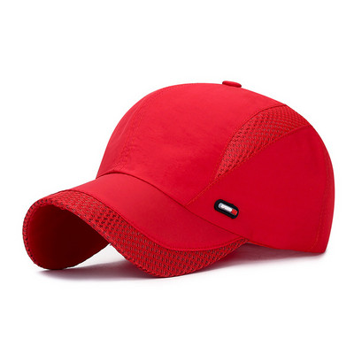 Suvised pesapallimütsid Tippkübar Võrgustik Hingav kiiresti kuivav müts Sport Golf kiiresti kuivav päikesemütsid Naised Mehed Õuespüügimüts
