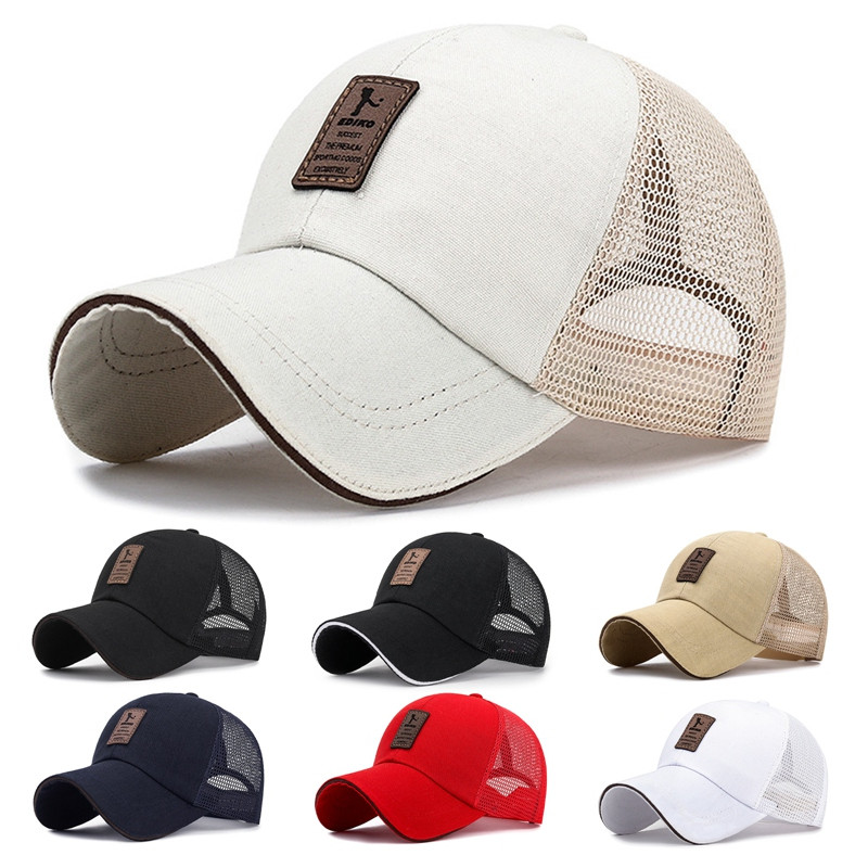 Kosárlabda Futball Sportsapka Uniszex kültéri golfsapkák Légáteresztő hálós Snapback Kalapok Hálós Patchwork Teniszellenzők Kazetta 2024