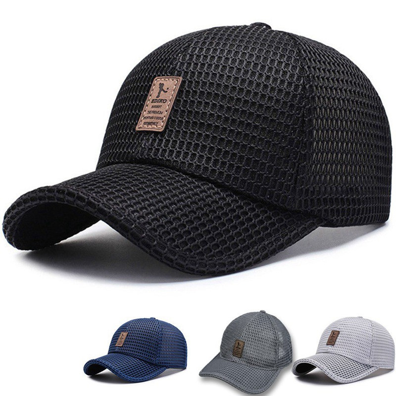 Kosárlabda Futball Sportsapka Uniszex kültéri golfsapkák Légáteresztő hálós Snapback Kalapok Hálós Patchwork Teniszellenzők Kazetta 2024