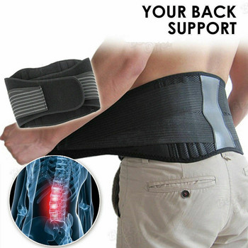 Тример за талия Мъже Жени Поддръжка на коректор на стойката Магнитна опора за гърба Скоба Колан Лумбален двойно регулируем Облекчаване на болката