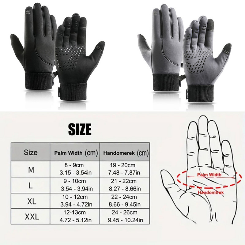 LOOGDEEL síkesztyűk kültéri sportok melege teljes ujjú vízálló snowboard hó síléc hideg szélálló lovaglás futókesztyű férfi