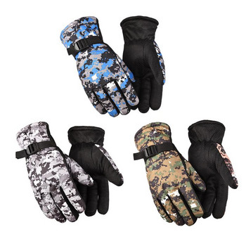 Χειμερινά γάντια Snowboard Ski Βαμβακερά αδιάβροχα αναπνεύσιμα γάντια για χιόνι Γάντια μοτοσικλέτας για κρύο καιρό Ανδρικά Γυναικεία