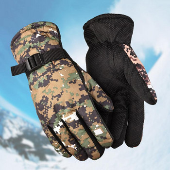 Зимни ски ръкавици за сноуборд Памучни водоустойчиви дишащи ръкавици за сняг Мотоциклетни ръкавици за студено време Мъжки Дамски