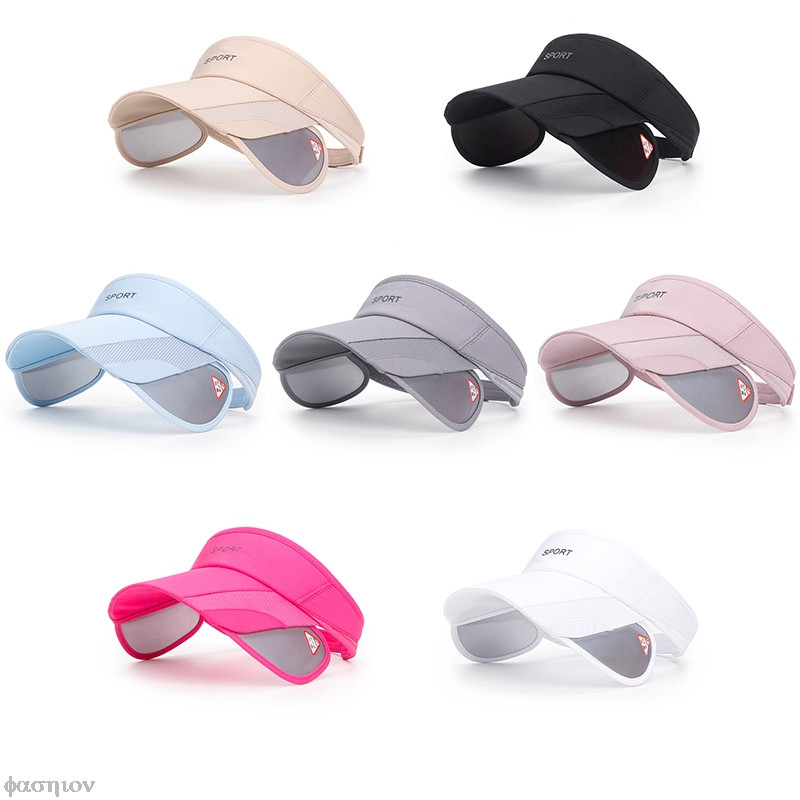 Outdoor Sport Tennis Jooksugolfimüts UV-kaitsega pesapallimüts Tühi ülaosa Reguleeritavad visiirimütsid Naiste meeste peakatted Topid Visiirid