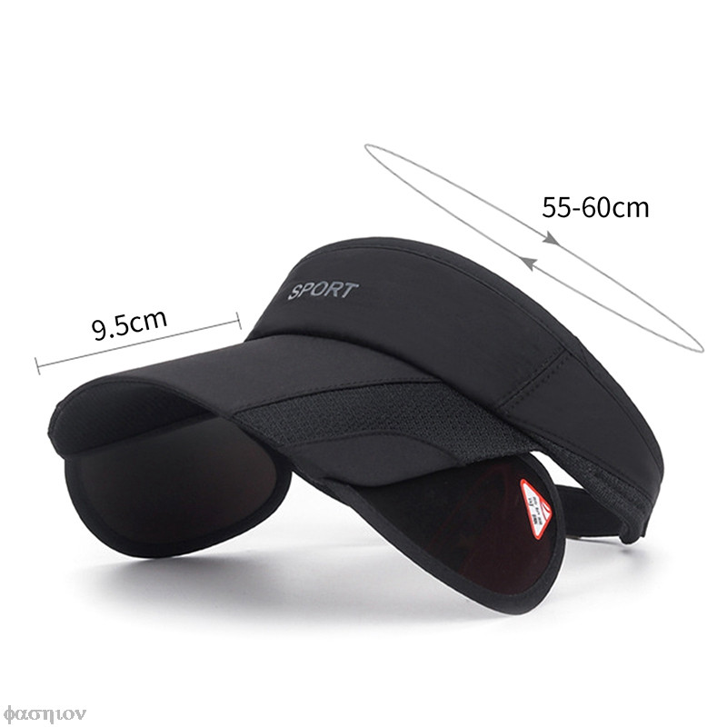 Outdoor Sport Tennis Jooksugolfimüts UV-kaitsega pesapallimüts Tühi ülaosa Reguleeritavad visiirimütsid Naiste meeste peakatted Topid Visiirid