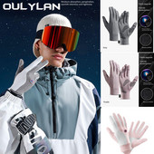 Oulylan Ski Gloves Liner Εσωτερική λεπτή οθόνη αφής Χρησιμότητα πάρτι Γάντια Ultralight Sports Full Fingers Αξεσουάρ Snowboard