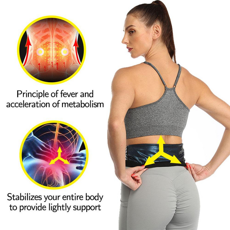 S-3XL Sauna Trimmer talie Benly Wrap Antrenament Banda de transpirație Antrenor abdominal Pierdere în greutate Body Shaper Control burtă Cureaua de slăbit