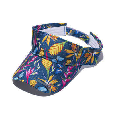 Új 2023 nyári férfi női napvédő sapka pamut állítható napellenző UV védelem üres felső Solid sport tenisz golf napvédő baseball sapka