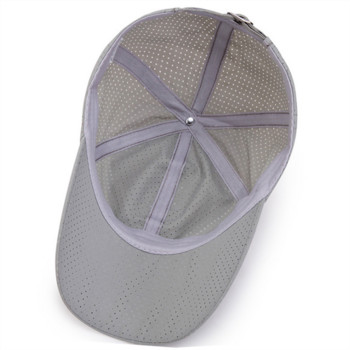 Нова бързосъхнеща дамска мъжка шапка за голф за риболов, лятна външна шапка за слънце, регулируема унисекс бейзболна шапка