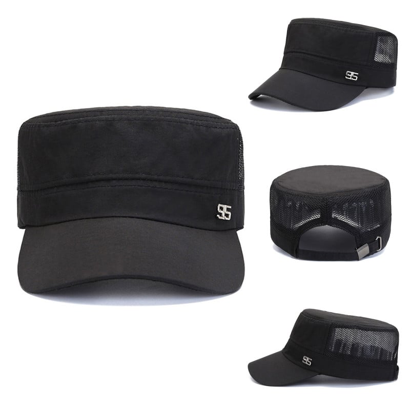 Golfimüts Uued suvised sõjaväemütsid hingavad võrkkübarad meeste naiste Unisex välisreisimiseks reguleeritavad kadettide armee mütsid