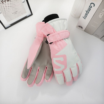 Χειμερινά ζεστά γάντια σκι Αθλητικά γάντια για σκι εξωτερικού χώρου Αντιανεμικά ανδρικά γάντια γυναικεία αδιάβροχα γάντια σκι ποδηλασίας αναπνοής
