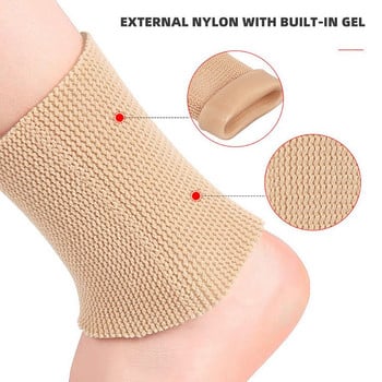 Figure Skating Ankle Protector Brace Ανθεκτική Προστατευτική Υποστήριξη Ποδιών Κάλτσες ποδιών σκι Αντρικά μανίκια με τζελ αστραγάλου