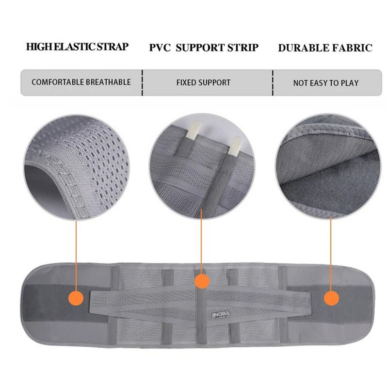 Kahekordne reguleeritav seljaosa vöötoe tugi Lai hingav talje treenimisrihm Vastupidav 4 suuruses ortopeedilised vööd Ortopedica