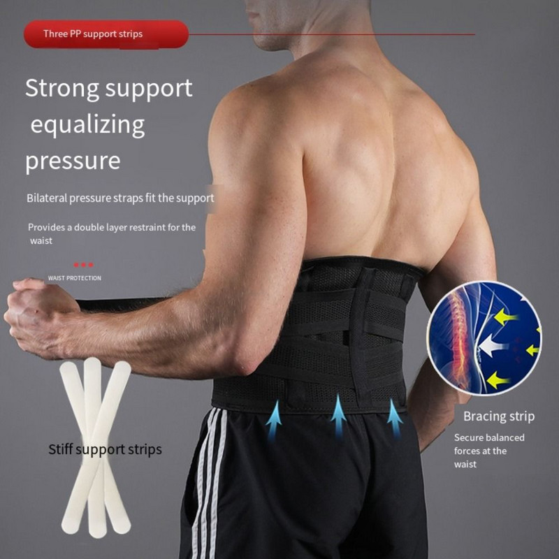 Kahekordne reguleeritav seljaosa vöötoe tugi Lai hingav talje treenimisrihm Vastupidav 4 suuruses ortopeedilised vööd Ortopedica