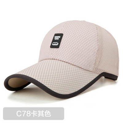 Μόδα Big Head Ανδρικά Γυναικεία Καπέλο μπέιζμπολ με πλατύ γείσο με πλέγμα UV απόχρωση Fish Duck Tongue Cap Golf Outdoor απλά γράμματα Αναπνεύσιμο καπέλο