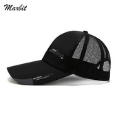 Pălărie de camioner simplă șapcă de baseball solidă șapci de protecție solară cu plasă respirabilă cu etichetă Stick Snapback șapcă de soare de vară, golf, pălărie de baseball